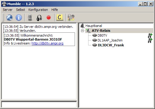 Audioübertagung mit Mumble 