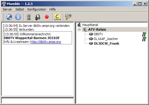 Audioübertagung mit Mumble 